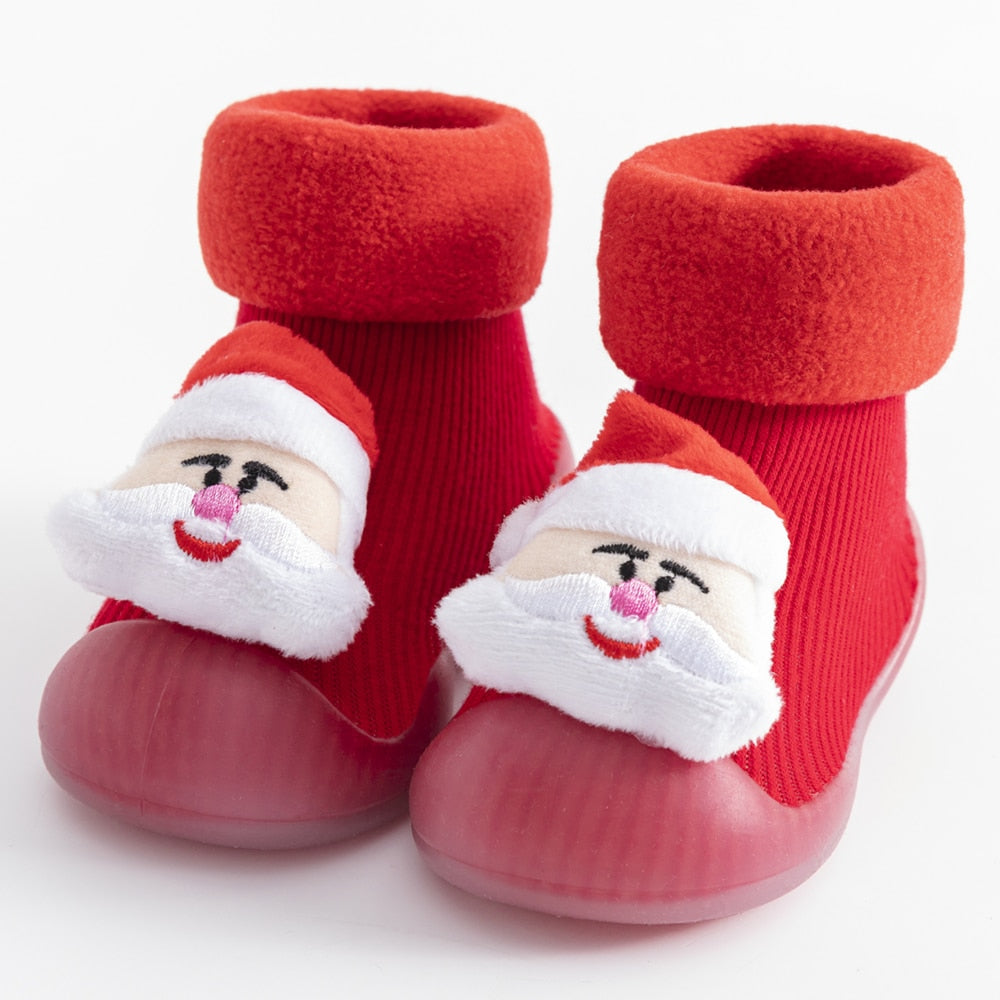 Christmas Baby Sock - Santa – Grookz Shoes