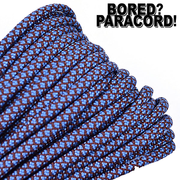 Chocolate Brown and Tarheel Blue Diamonds – BoredParacord.com