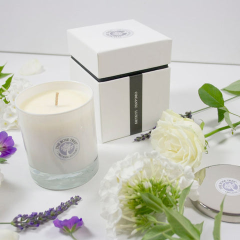 British Made, Natural, Luxury, Aromatherapy Candles - The Rose Tree