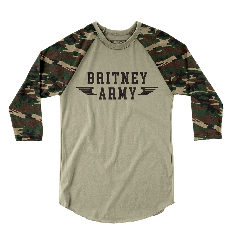 camo raglan shirt