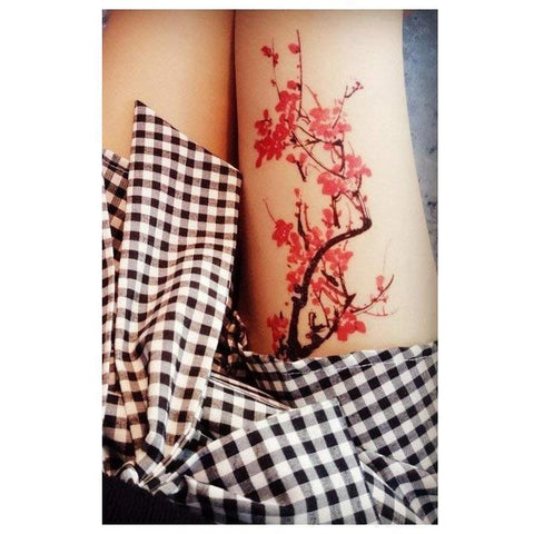  tatuaggi temporanei Giappone fiori