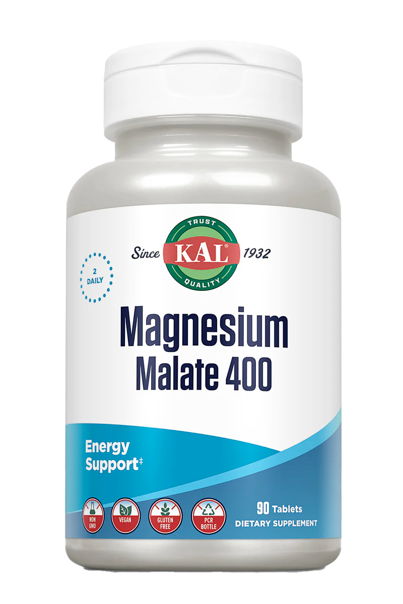 Magnesium Malate 400 Tablets - Kal Vitamins product image