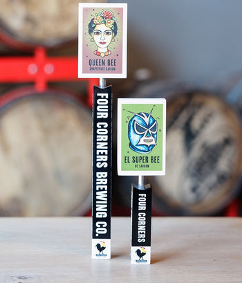 Four Corners Brewing custom acrylic tap handles