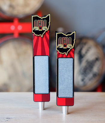 Ohio Brewing Company custom acrylic tap handles