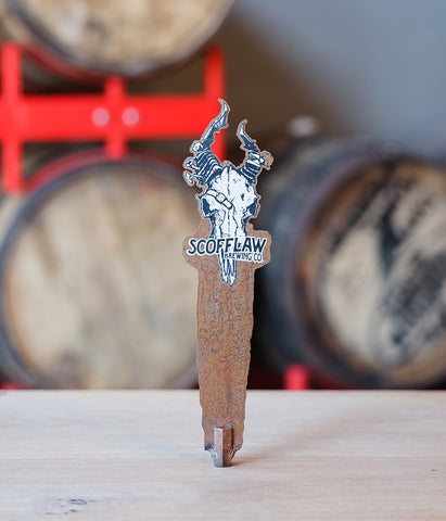 Scofflaw Brewing Company fully custom Metal tap handle