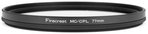 A Formatt Hitech round threaded circular Polarizer filter