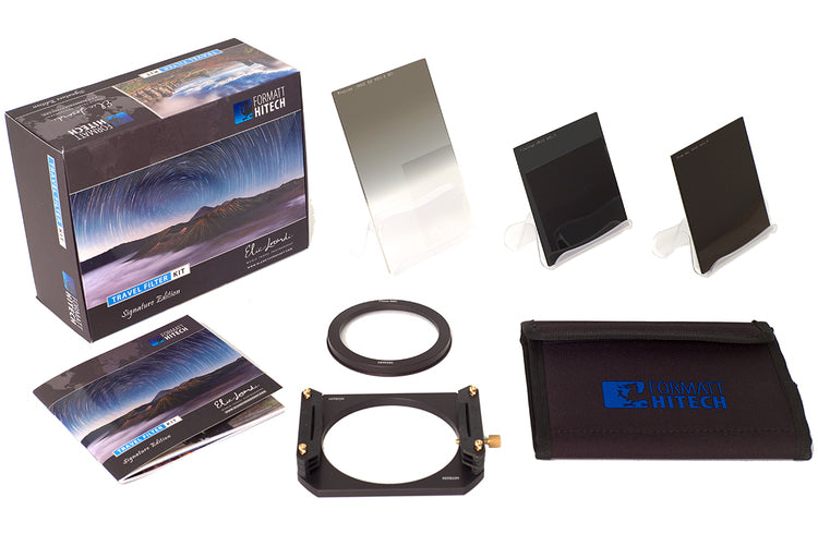 The Elia Locardi Signature Edition filter kit including 3 filters, a Formatt Hitech filter holder, and protective case