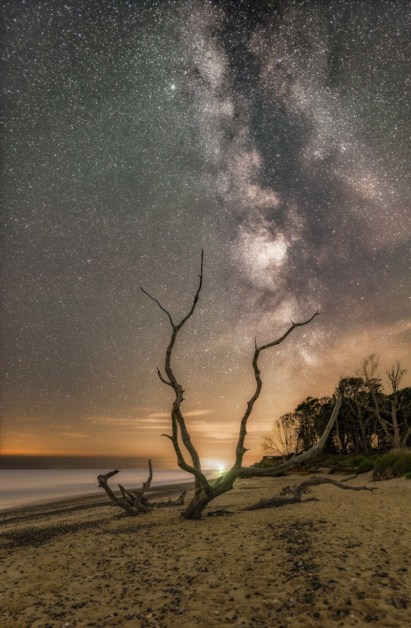 Covehithe beach under the Milky Way