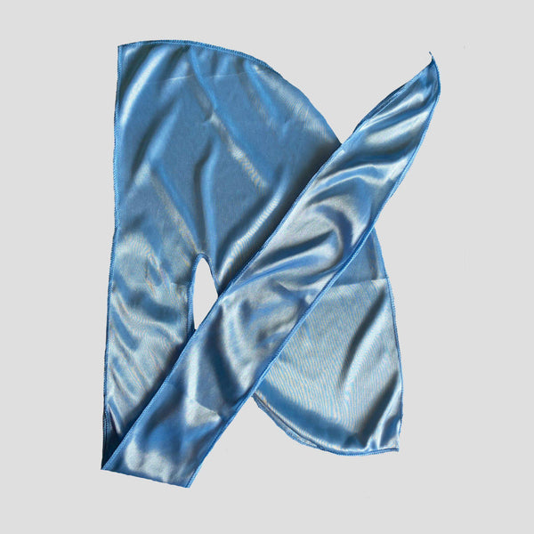 Premium Carolina Blue Silky Durag Durag Wave - Durag Wave - Silk Durags x Velvet Durags