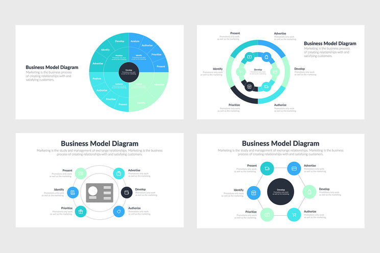 business model diagram slide