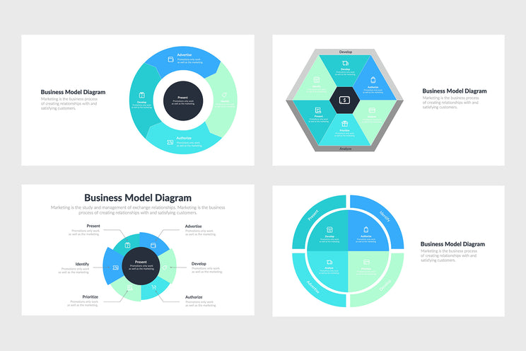 business model diagram slide