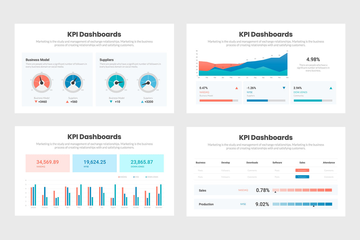 KPI Dashboard Infographics - infograpify