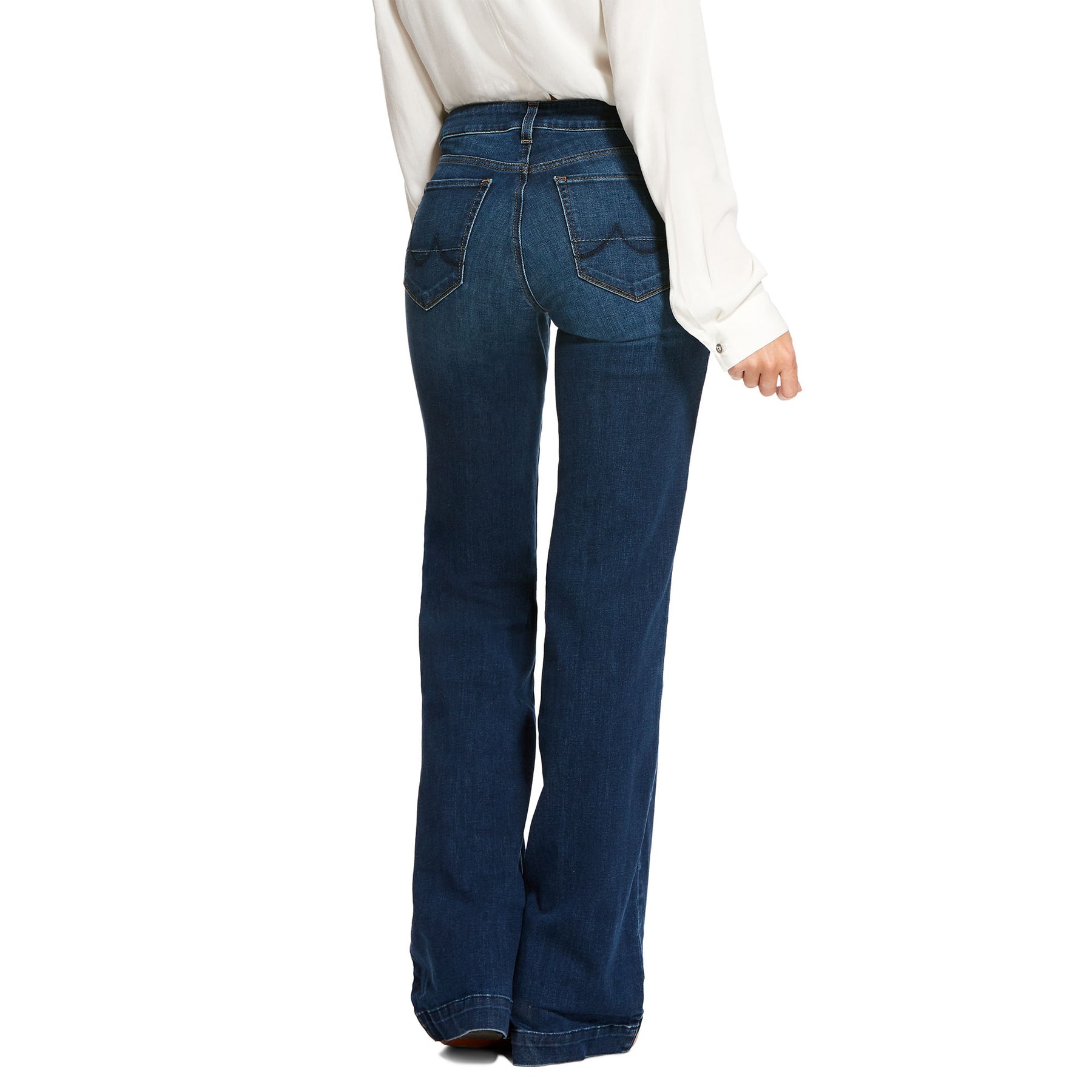 Tin Haul Womens Blue Cotton Blend Ella Trouser Arrow Jeans – The