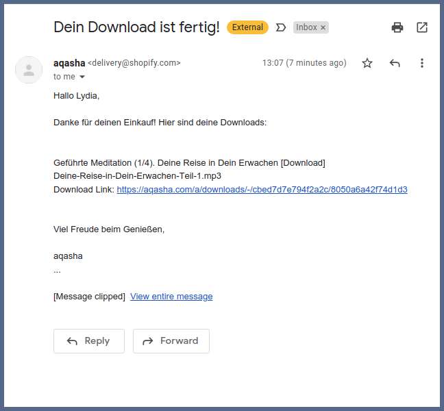 E-Mail mit Download-Link