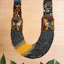 Load image into Gallery viewer, Embroidered Birds Textile Necklaces - &quot;Santiago x Zunil&quot;