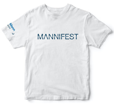 mannifest t shirt white dhar mann merch