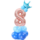 Plavi ili rozi set balona, brojevi: 0 1 2 3 4 5 6 7 8 9