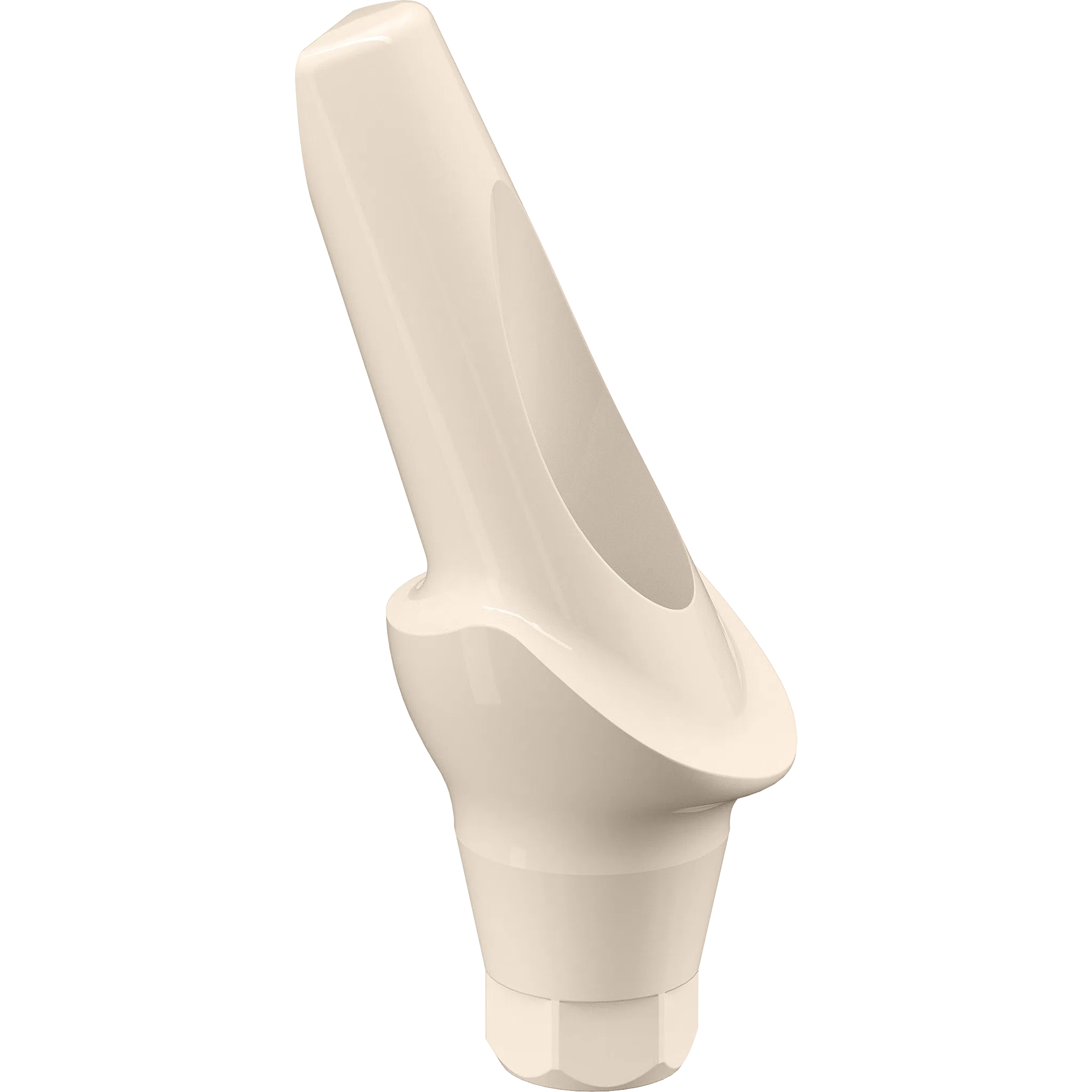 GENESIS ACTIVE™ 20° Angled Aesthetic PEEK Temporary Abutment, Concave, Ø 4.5, H 1.0 mm