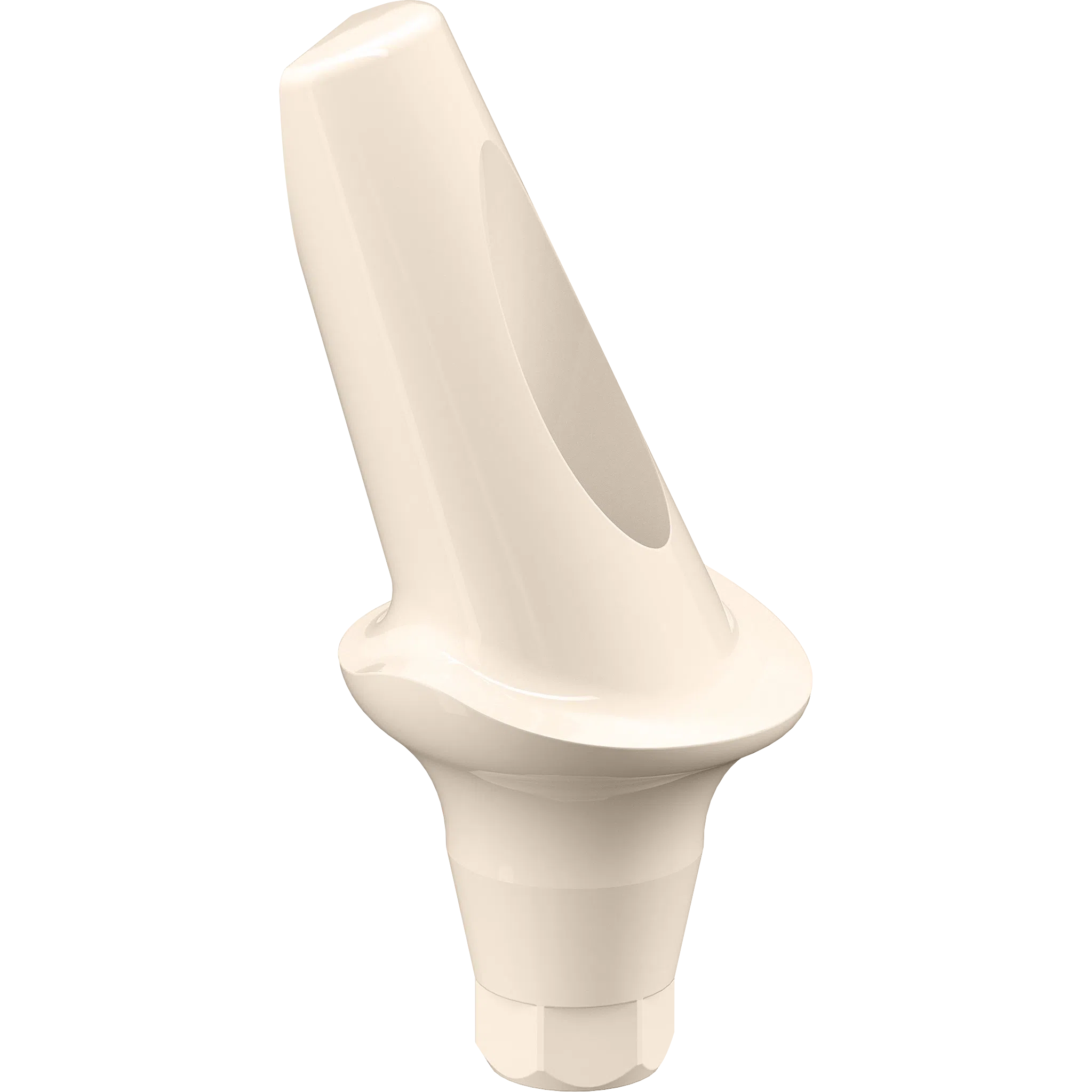 GENESIS ACTIVE™ 20° Angled Aesthetic PEEK Temporary Abutment, Concave, Ø 6.0, H 2.0 mm