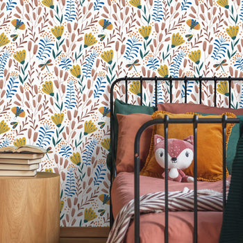 Animal Instinct Wallpaper in Ochre and Pink – Lust Home