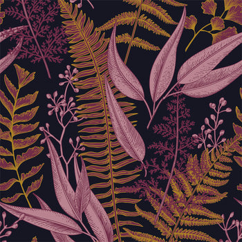 Animal Instinct Wallpaper in Ochre and Pink – Lust Home