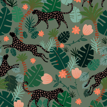 Animal Instinct Wallpaper in Ochre and Pink – Lust Home