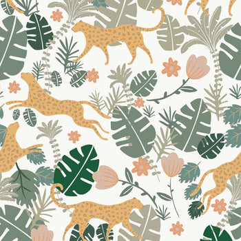 Animal Instinct Wallpaper in Ochre and Pink – Lust Home