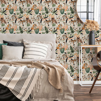 Honolulu Wallpaper in Earthy Greens on Gluten Free – Lust Home