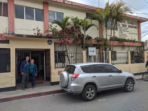 Dr. Hammer and his wife at a small hospital in Guatemala