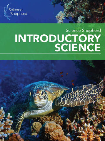 Introductory Science homeschool curriculum cover image of a sea turtle underwater
