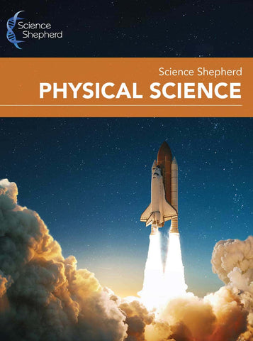 Physical Science homeschool curriculum cover image of space shuttle launch