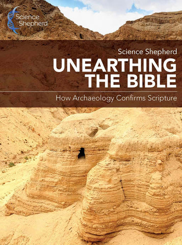 Unearthing the Bible homeschool curriculum cover image of a cave at Qumran