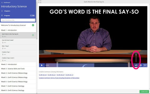 Science Shepherd video course student portal volume