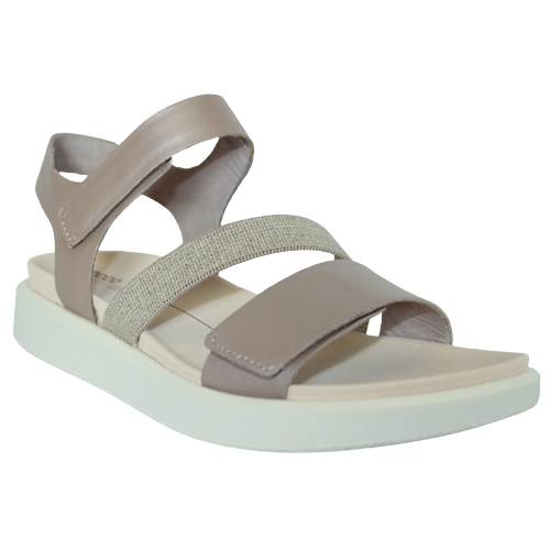 Ecco Wedge Sandals - 273713 - Metallic - Greenes Shoes