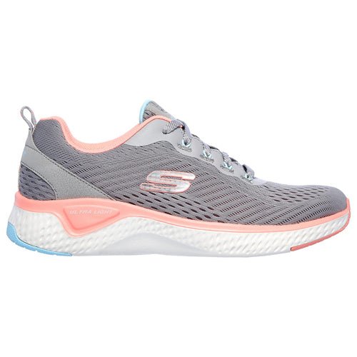 skechers grey ladies trainers