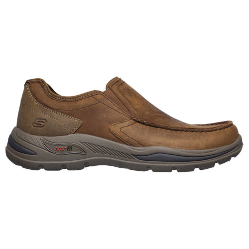 Skechers Arch Loafers- 204184 - Brown - Greenes Shoes