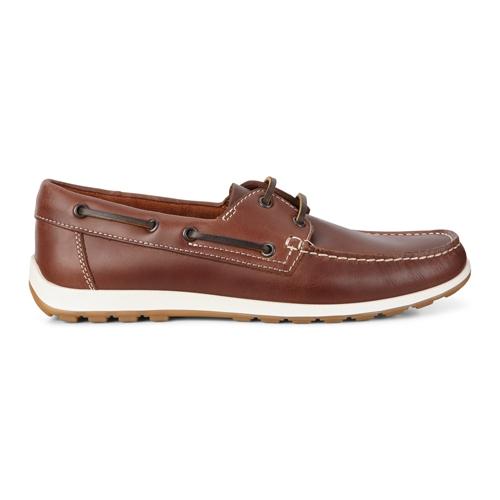 Ecco Boat Shoes - 660414 - Tan 