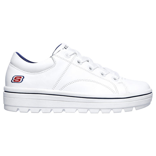 sketchers ladies white trainers