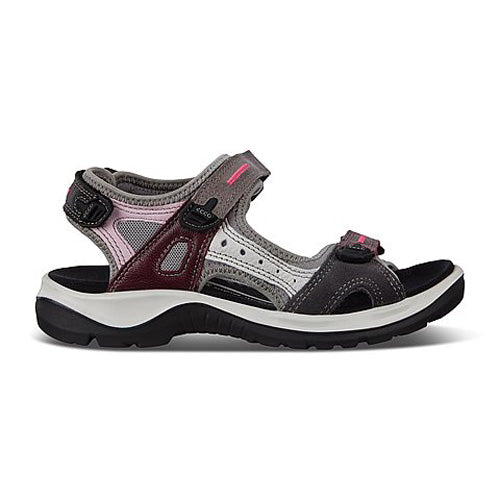 Universeel Geleerde serie Ecco Ladies Off Road Sandals - 822083 - Wine Multi - Greenes Shoes