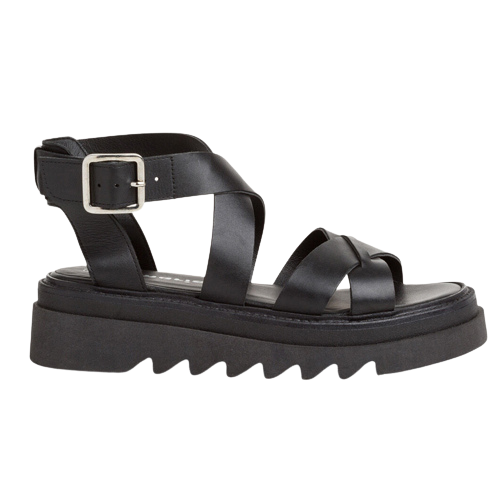 Tamaris Chunky Sandals - 28703-28 - Black - Greenes Shoes
