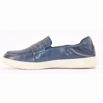 Tamaris Slip On Trainers - 24704-24 - Navy - Greenes Shoes