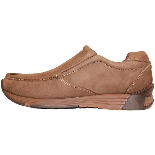 Wrangler Casual Slip On Shoes - Lavey 2 - Nut Nubuck - Greenes Shoes