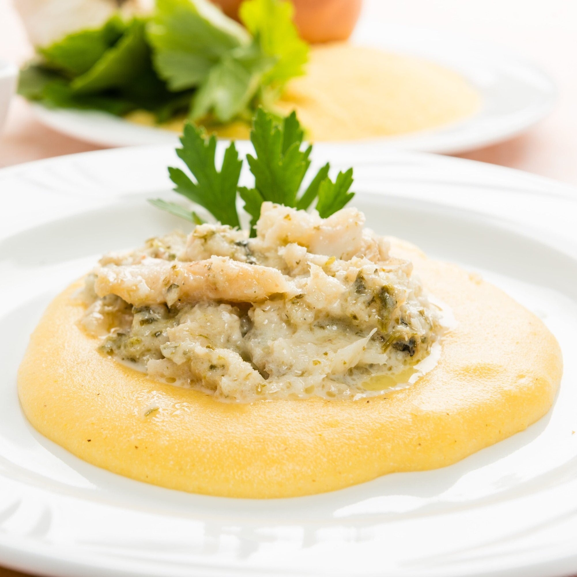 Coregone con polenta