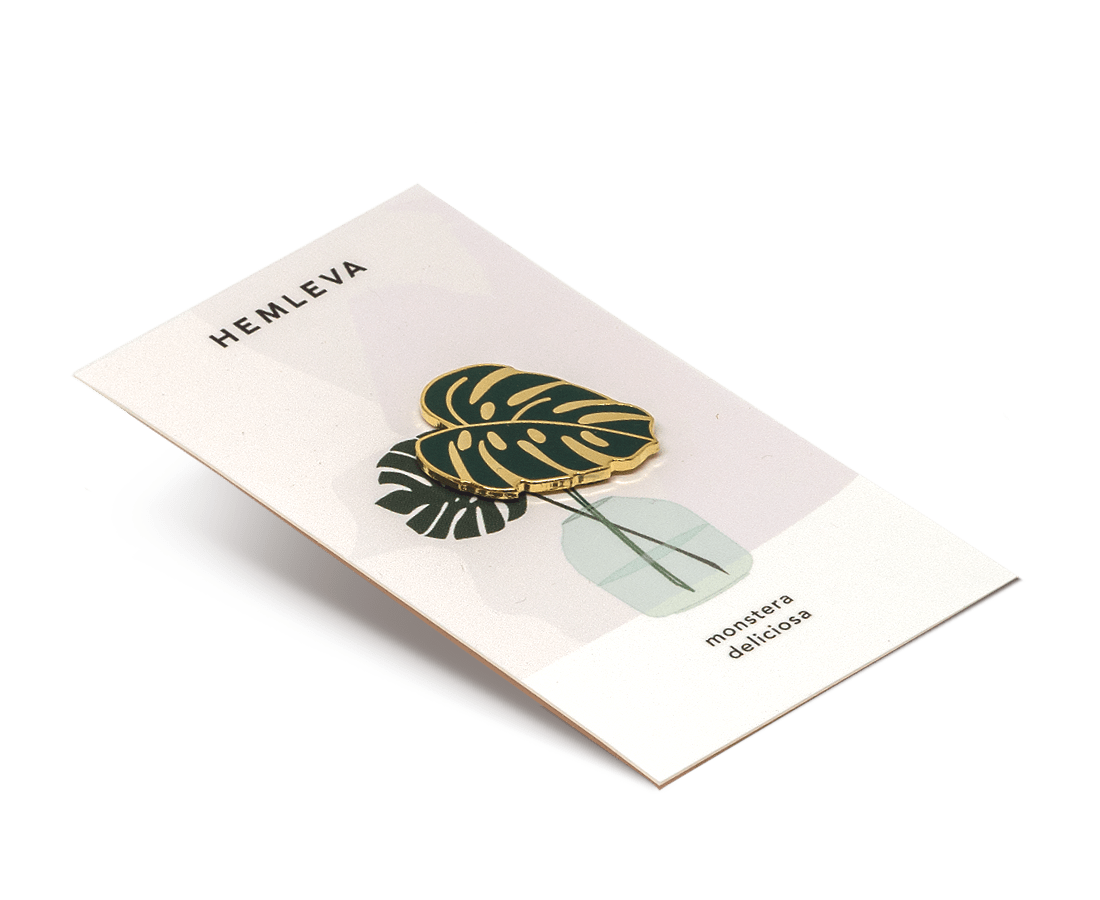 Monstera Deliciosa Pin. Compendium Design Store, Fremantle. AfterPay, ZipPay accepted.