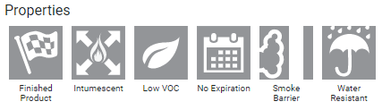 Firestop CD series properties