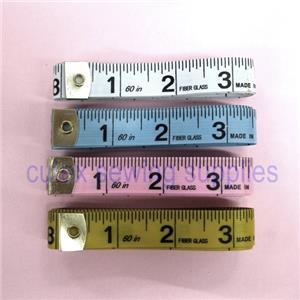 60 inch Fiberglass Tape Measure - Inch Increments on Both Sides