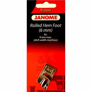 Janome Rolled Hemmer Foot 6mm for 9mm Machines 202080006 – World Weidner