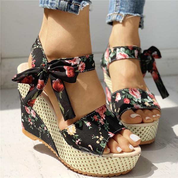 bow knot wedges