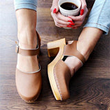 ankle strap clog