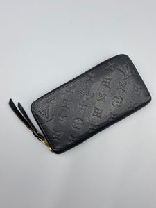 Louis Vuitton Zippy empreinte wallet black